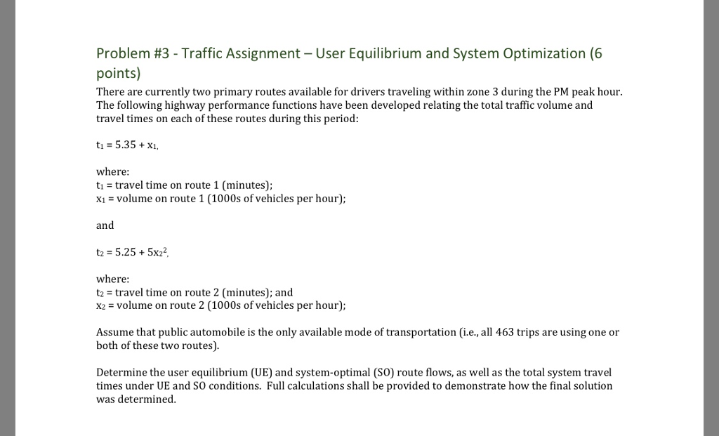 dynamic user equilibrium traffic assignment model