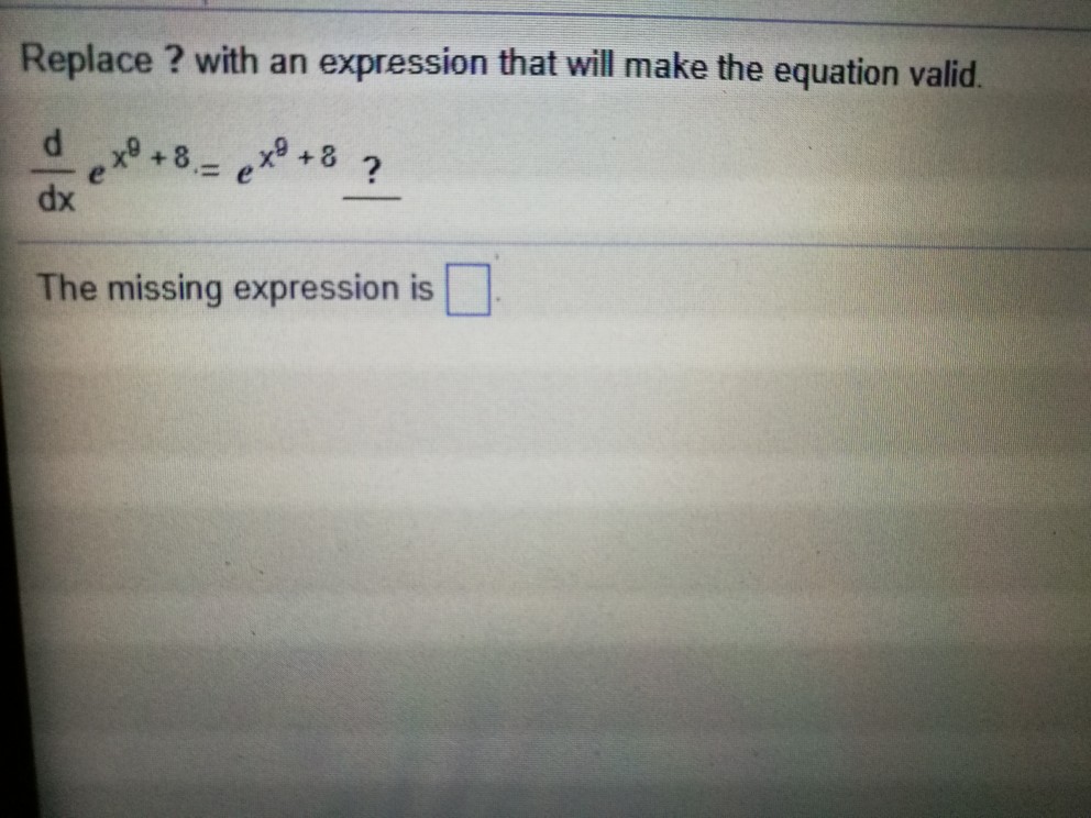 Solved Replace ? with an expression that will make the | Chegg.com