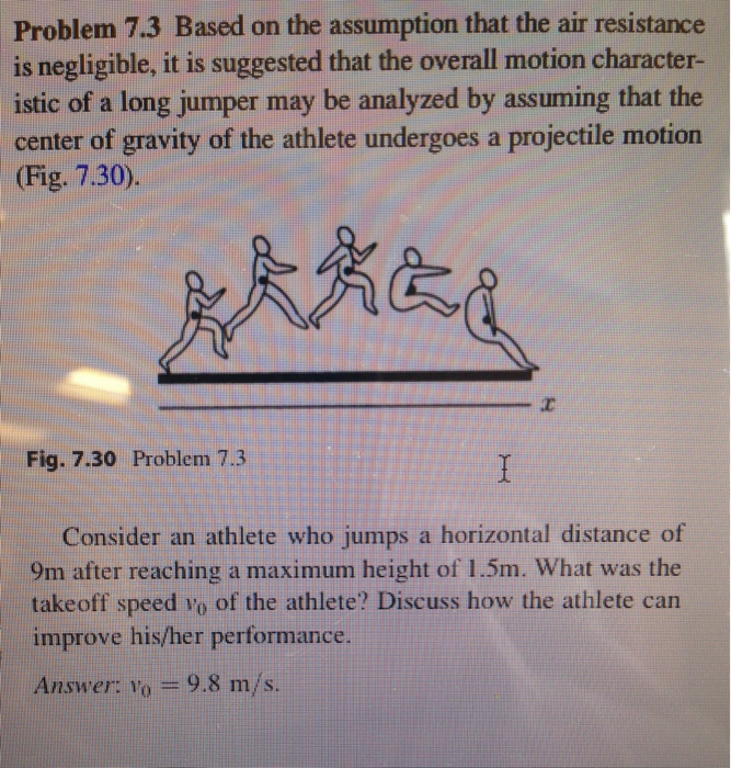 Solved Problem 7.3 Based on the assumption that the air | Chegg.com