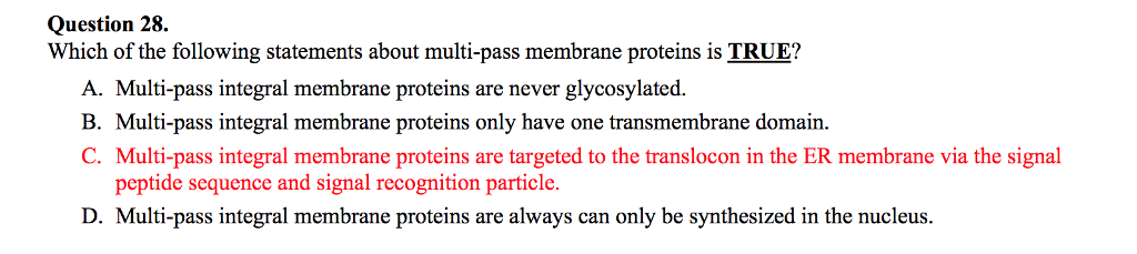 single pass vs multipass transmembrane protein