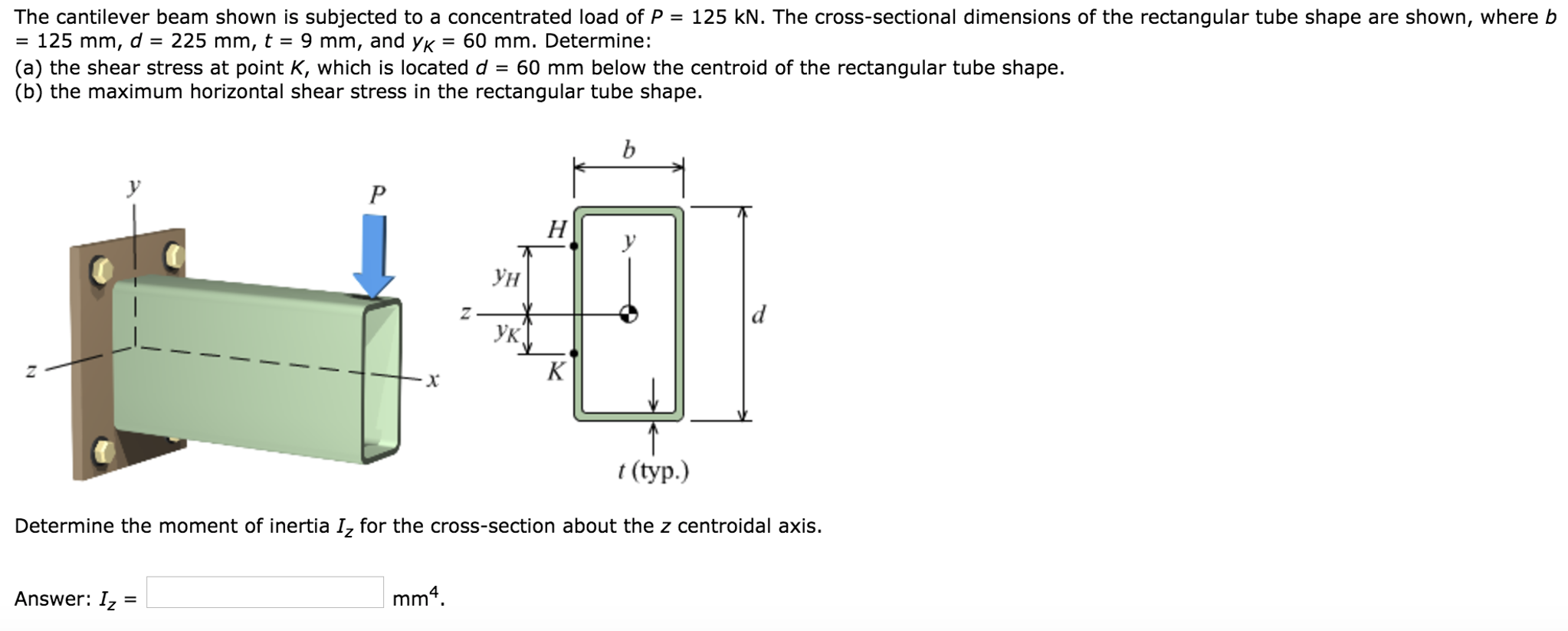 Solved For The Cantilever Beam Shown Below And Subjec Vrogue Co