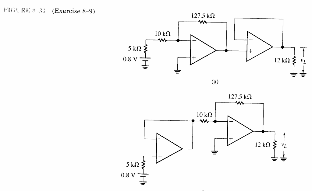 Solved 8 Asming ideal operational amplifiers. of find the | Chegg.com