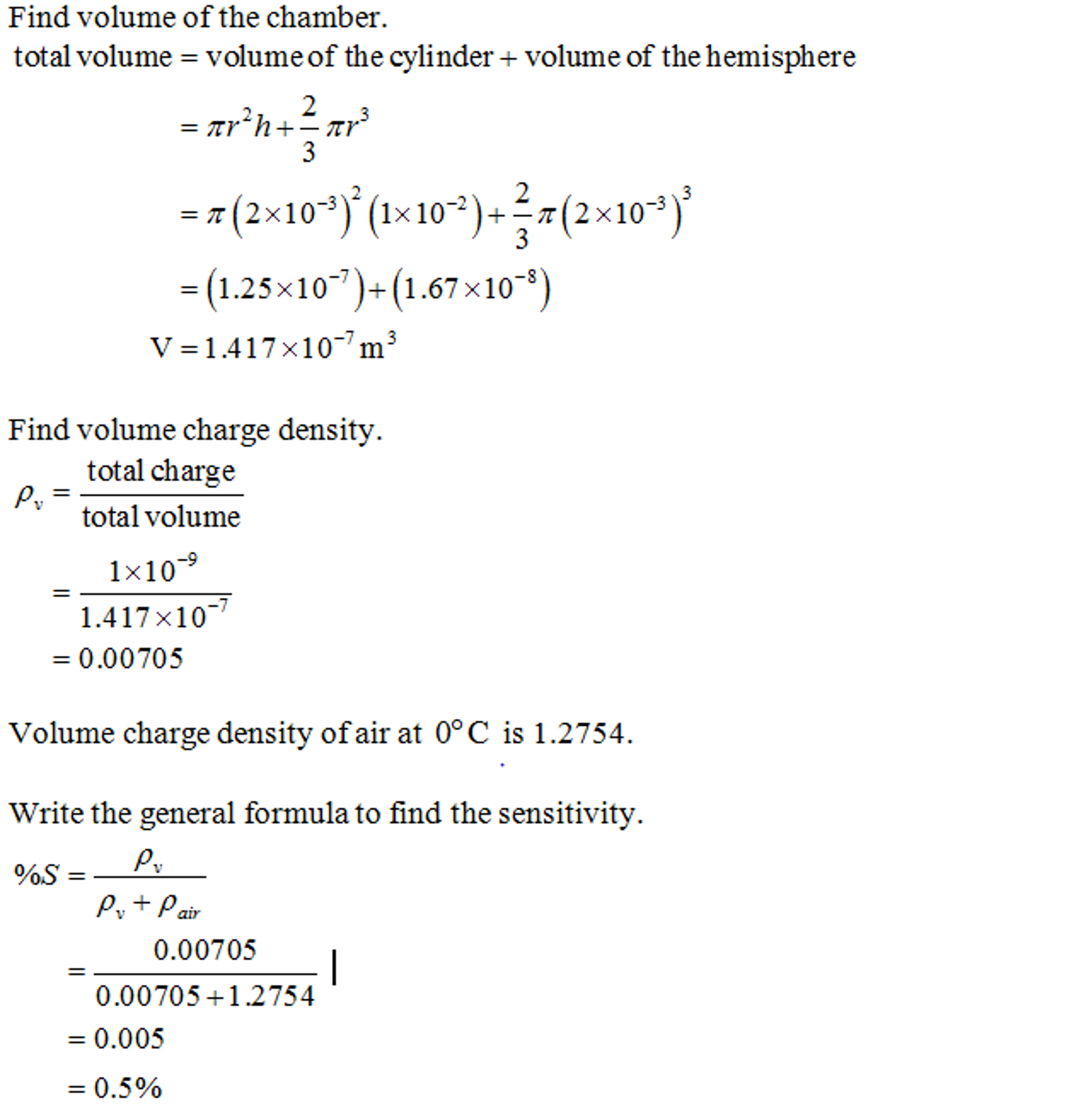 Solved 2) A chamber whose active volume is shaped like a