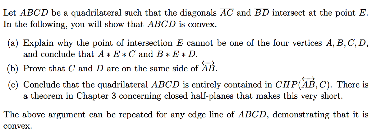 Solved Let ABCD Be A Quadrilateral Such That The Diagonals | Chegg.com