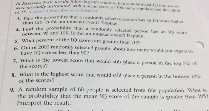 Solved Use the following information. In a standardized 1Q | Chegg.com