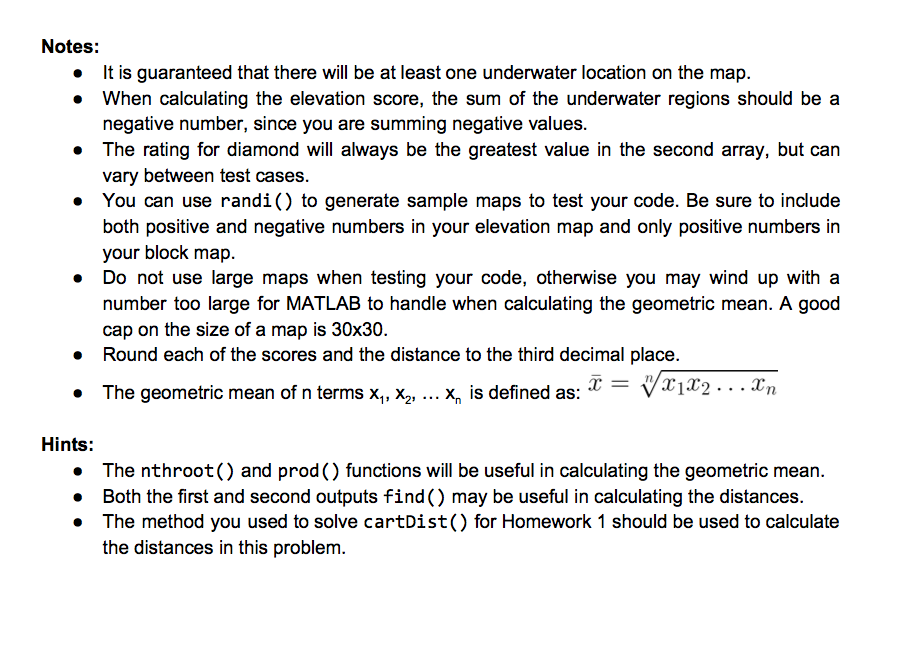 Write a matlab function for the following and do not | Chegg.com