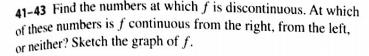 Solved 41-43 Find the numbers at which f is discontinuous. | Chegg.com