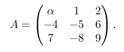 Solved Let Ax = 0, where Under what α, x = 0 is the only | Chegg.com