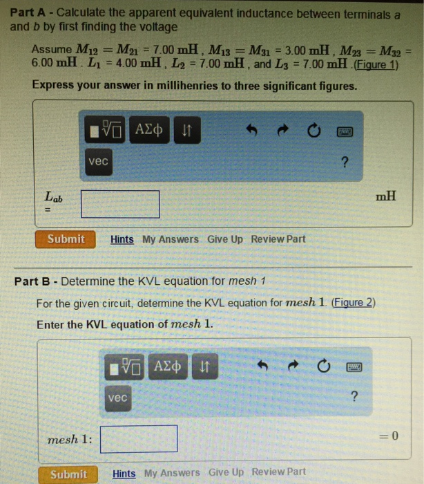 Solved Mutual Inductance | Chegg.com