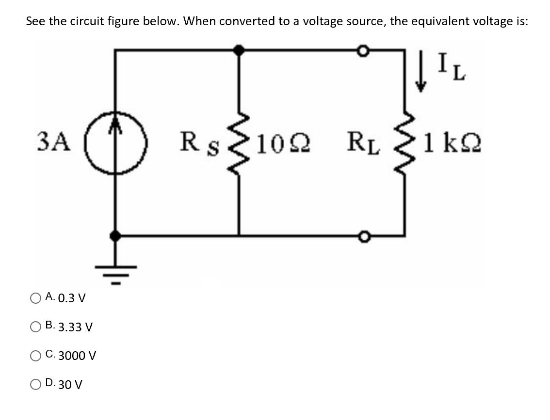 Solved See the circuit figure below. When converted to a | Chegg.com