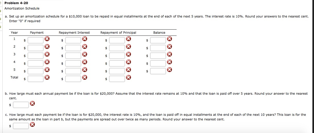 Solved Set Up An Amortization Schedule For A 510 000 Loan To Chegg