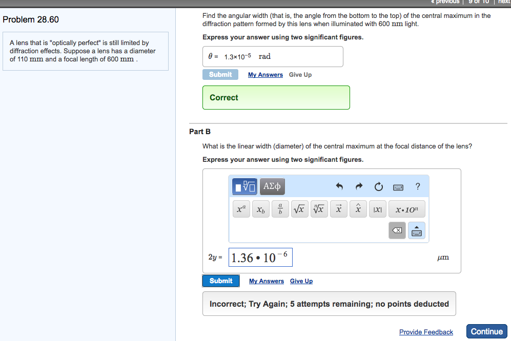 Solved Find the angular width (that is, the angle from the | Chegg.com