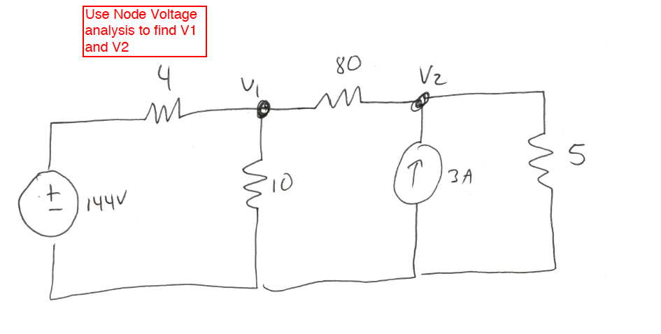 Solved Use Node Voltage Analysis To Find V1 And V2 Chegg Solved Use Node Voltage Analysis To Find V1 And V2 Chegg