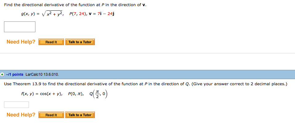 Solved Find the directional derivative of the function at P | Chegg.com