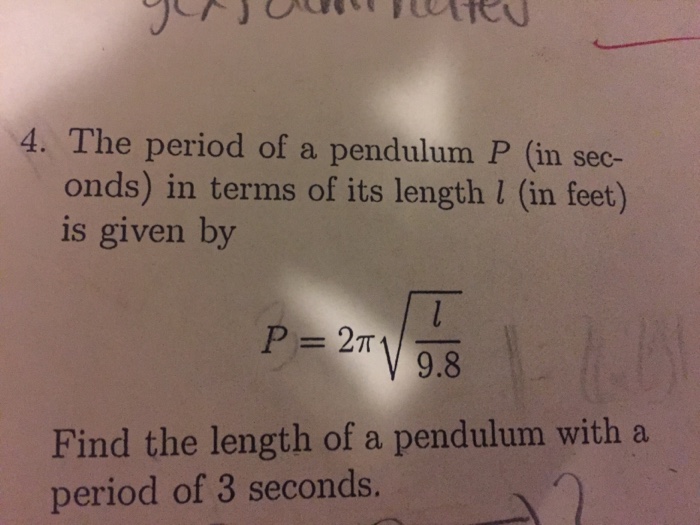 solved-the-period-of-a-pendulum-p-in-seconds-in-terms-of-chegg