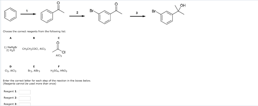 Solved Identify the reagents necessary to accomplish each of | Chegg.com