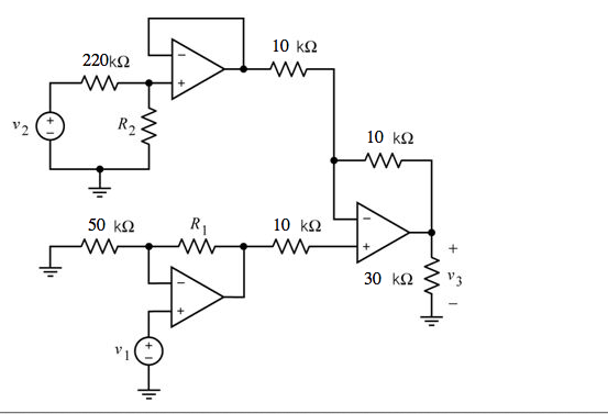 Solved The inputs to this circuit are the voltages v1 and | Chegg.com