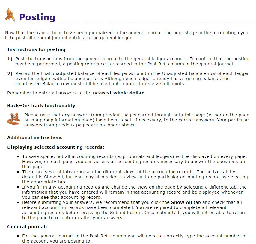 Solved Posting Now that the transactions have been