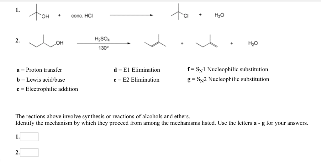 Solved BH BH3 CF3CO2H at Oo SN1 Nucleophilic substitution d | Chegg.com