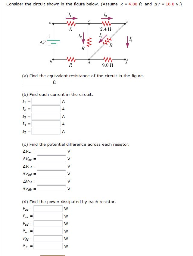 Solved Consider the circuit shown in the figure below. | Chegg.com