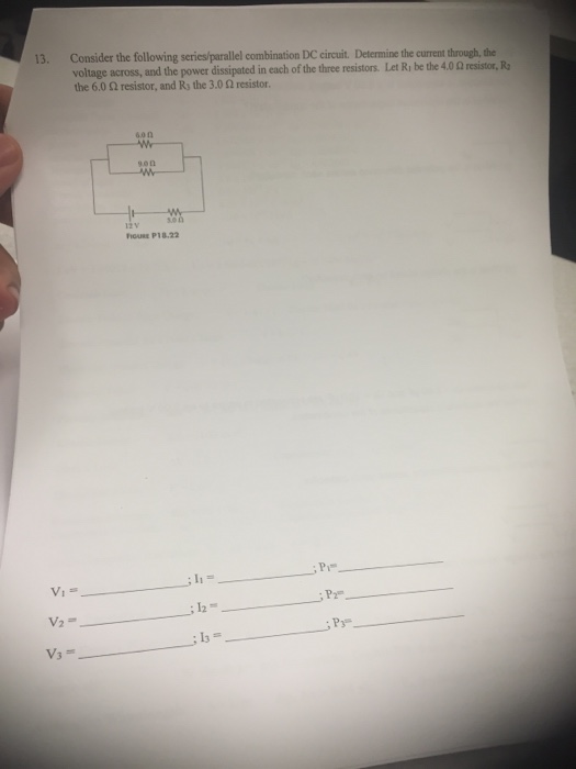 Solved Consider The Following Series/parallel Combination DC | Chegg.com