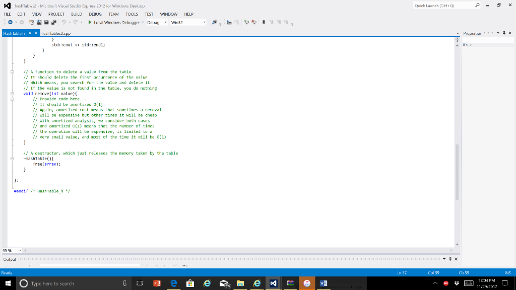 Solved Note: I am using Microsoft Visual Studio 2012 in C++. | Chegg.com