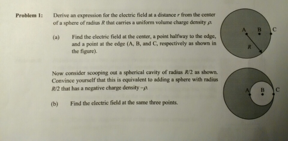 Solved Derive an expression for the electric field at a | Chegg.com