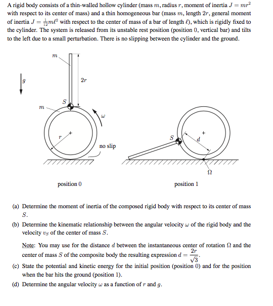 moment of inertia formula hollow cylinder