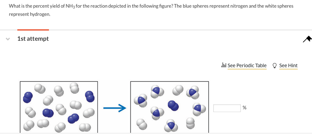 Solved What is the percent yield of NH_3 for the reaction | Chegg.com