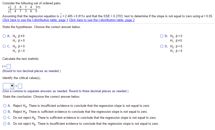 Solved: Consider The Following Set Of Ordered Pairs. Assum... | Chegg.com