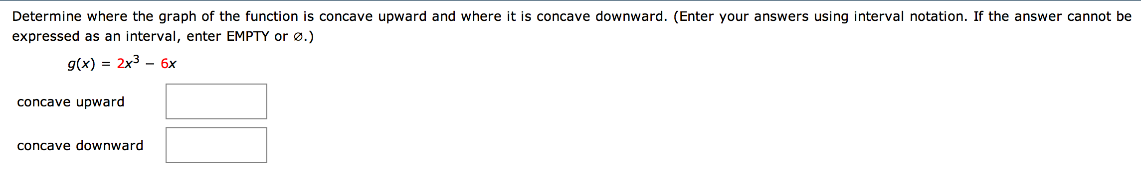 Solved Determine where the graph of the function is concave | Chegg.com
