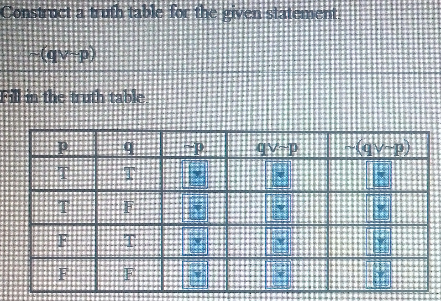 truth tables calculator