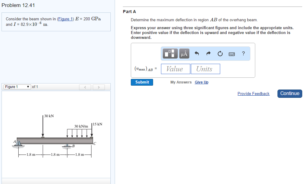 Solved Consider the beam shown in (Figure 1) E = 200 GPa and | Chegg.com