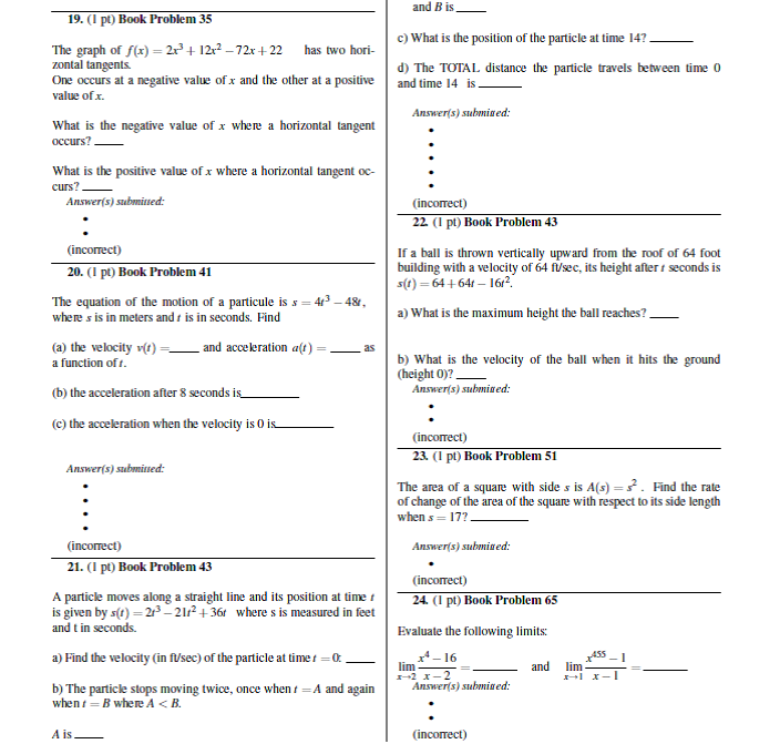 Solved Book Problem 35 The graph of f(x) = 2x3 + 12x2 -72x | Chegg.com