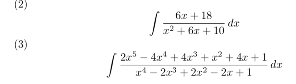 4x 2 3x 6 )=- 2 x 18