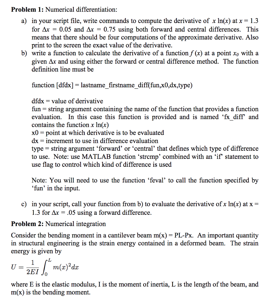 I need help with this MATLAB problem for my Civil | Chegg.com