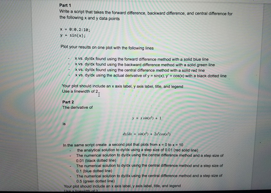 Solved Part 1 Write a script that takes the forward | Chegg.com