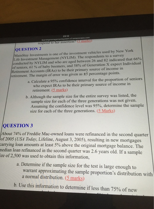 Solved Calculate a 95% confidence interval for the | Chegg.com
