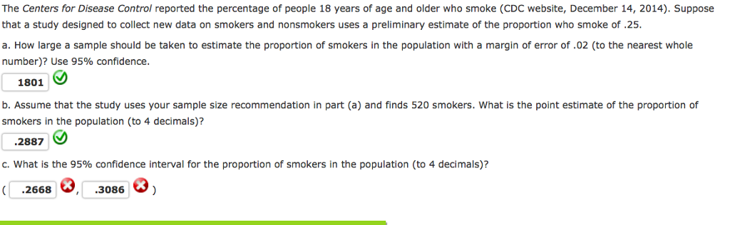 Solved The Centers for Disease Control reported the | Chegg.com