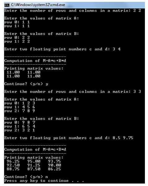 Solved (5) Matrix class. Design a class Matrix which allows | Chegg.com