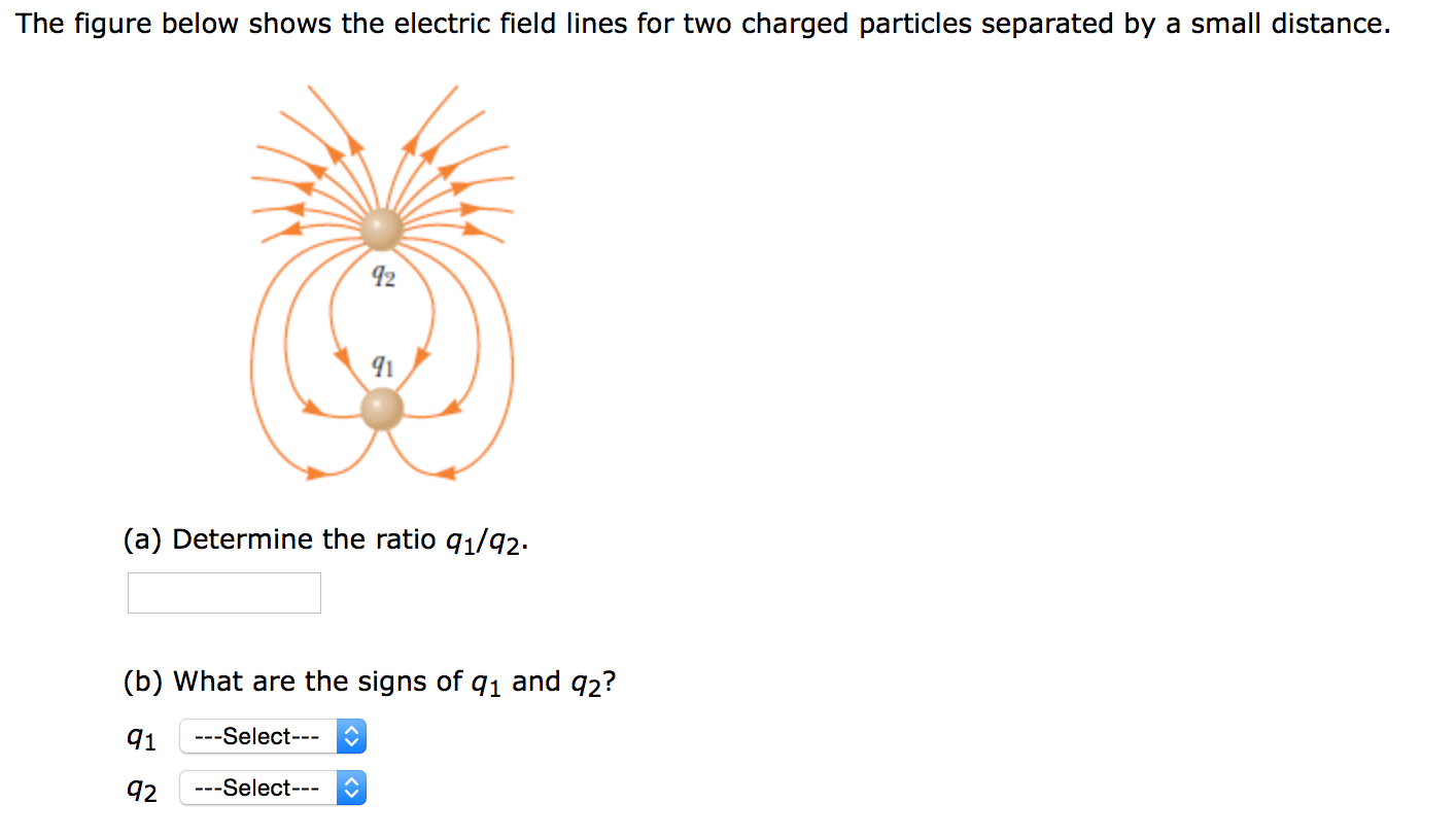 Solved The figure below shows the electric field lines for | Chegg.com