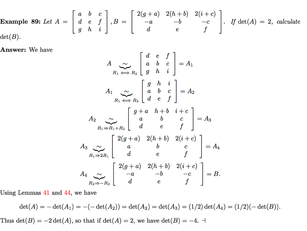 Solved I have already manipulated matrix A to look like | Chegg.com