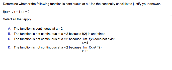 Solved Determine whether the following function is | Chegg.com