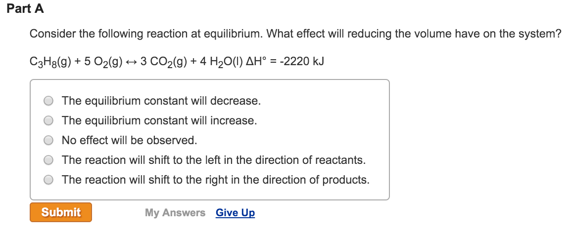 Solved Consider the following reaction at equilibrium. What | Chegg.com