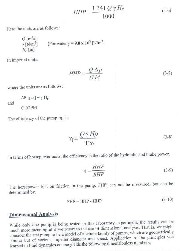 performance of centrifugal pump experiment