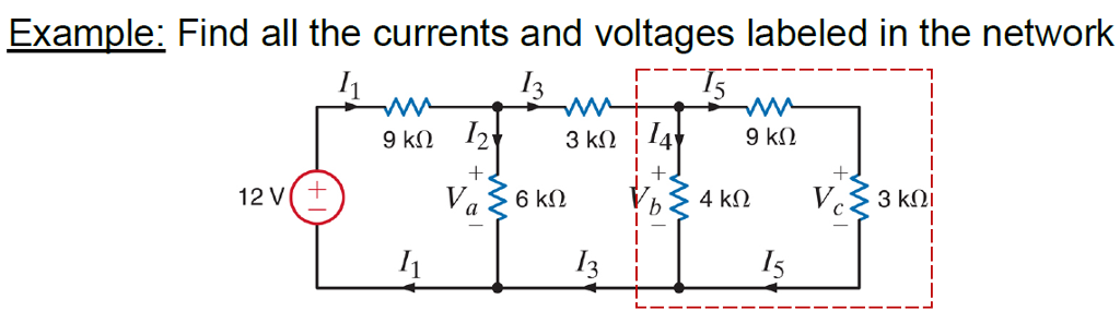 Solved Example: Find all the currents and voltages labeled | Chegg.com