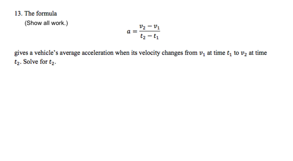 Average Acceleration Calculator