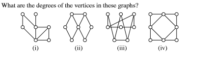 graphs with prescribed degrees of vertices