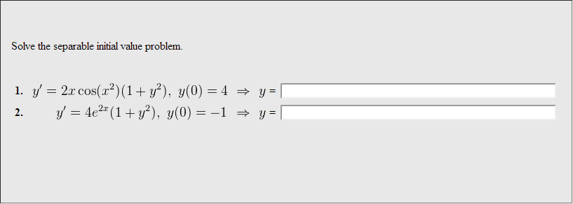Solved Solve The Separable Initial Value Problem Chegg