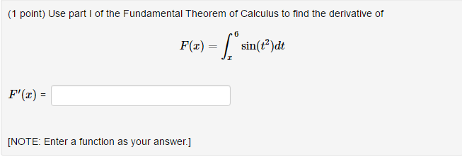 Solved Use part I of the Fundamental Theorem of Calculus to | Chegg.com